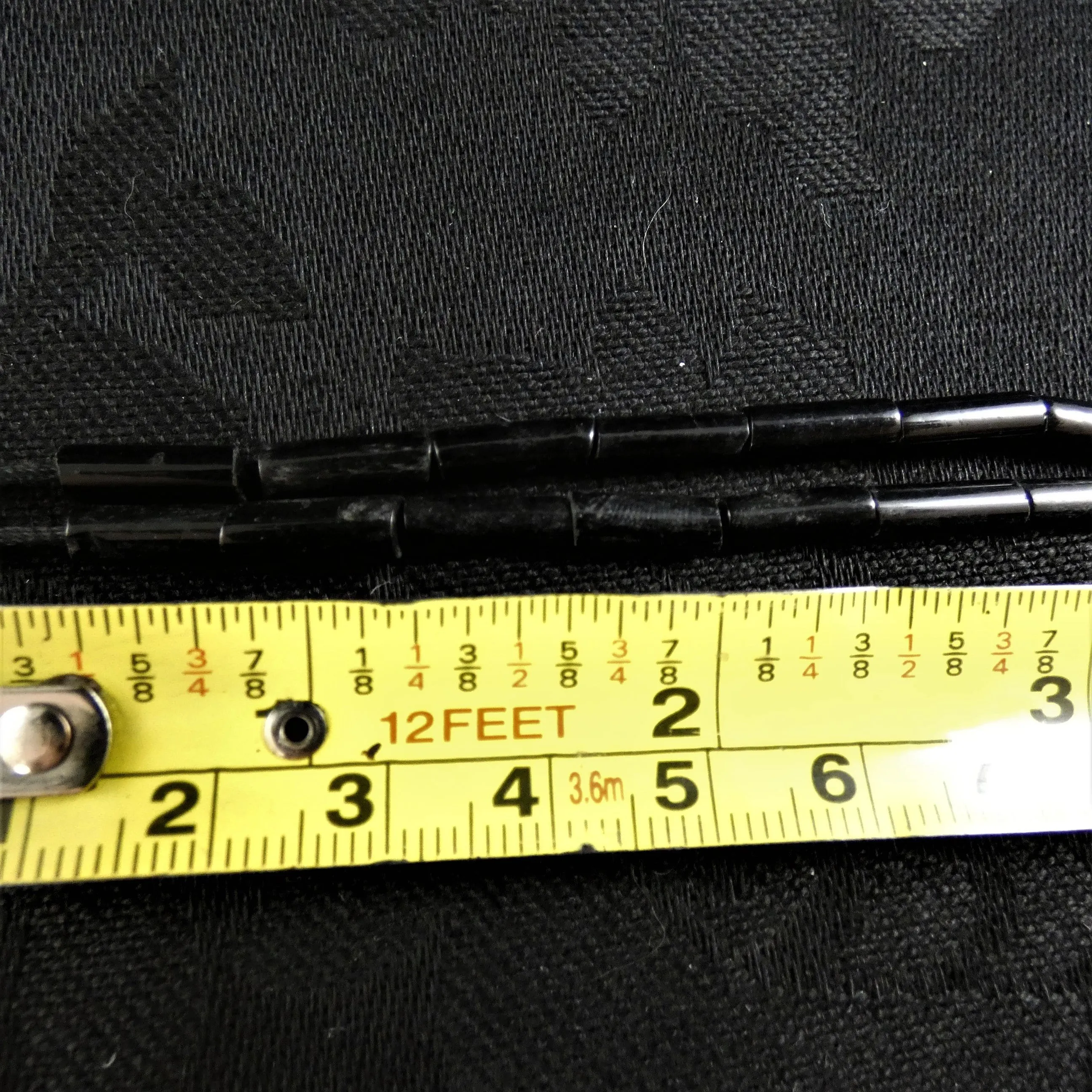 Black Glass Bead Strands(tube)