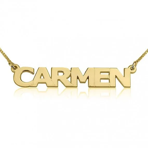 Block Letter Necklace