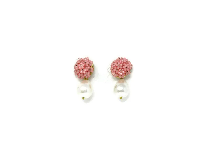 Blooming Bouquet Earrings-Pink