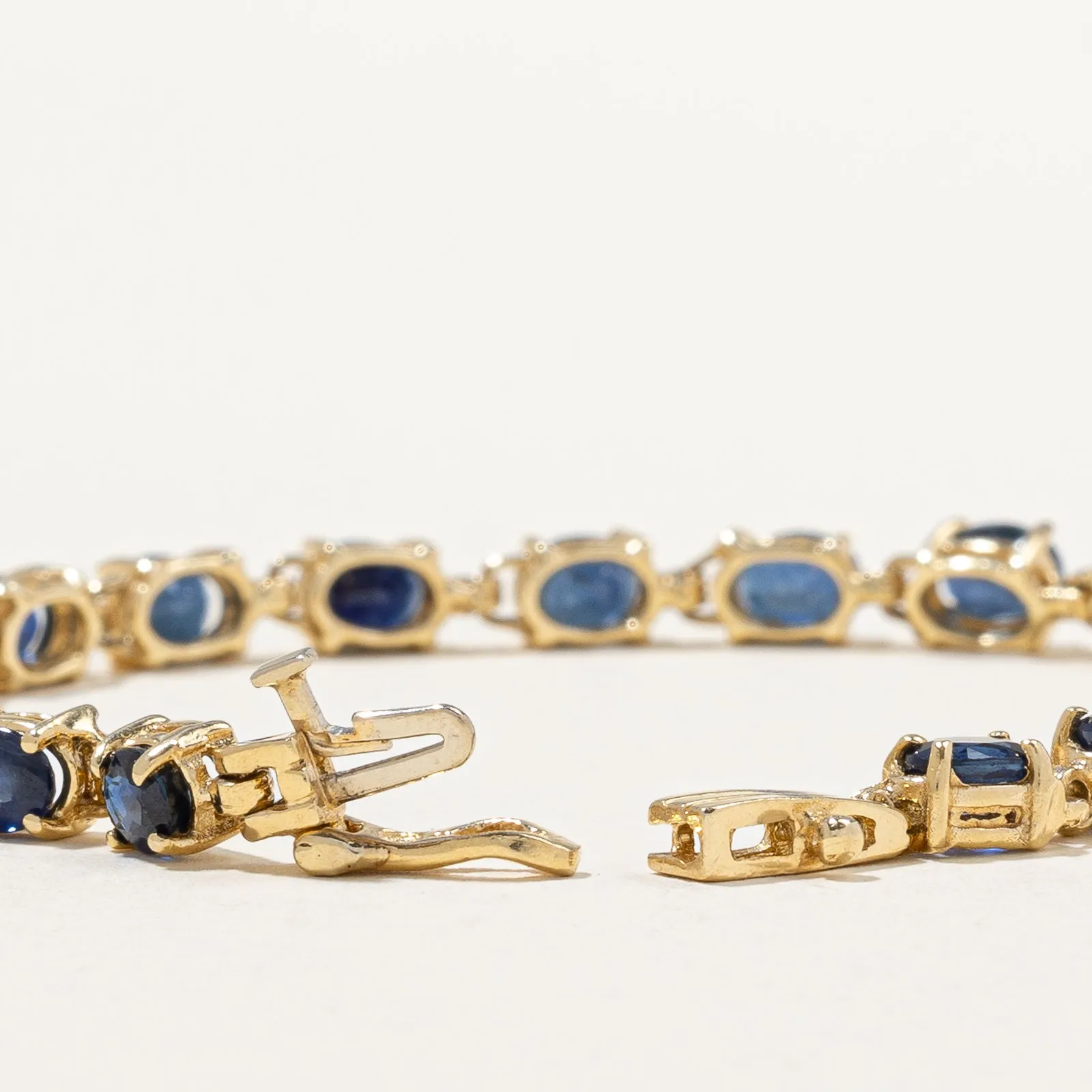 Blue Sapphire Bracelet | 8.00ctw | 7" |