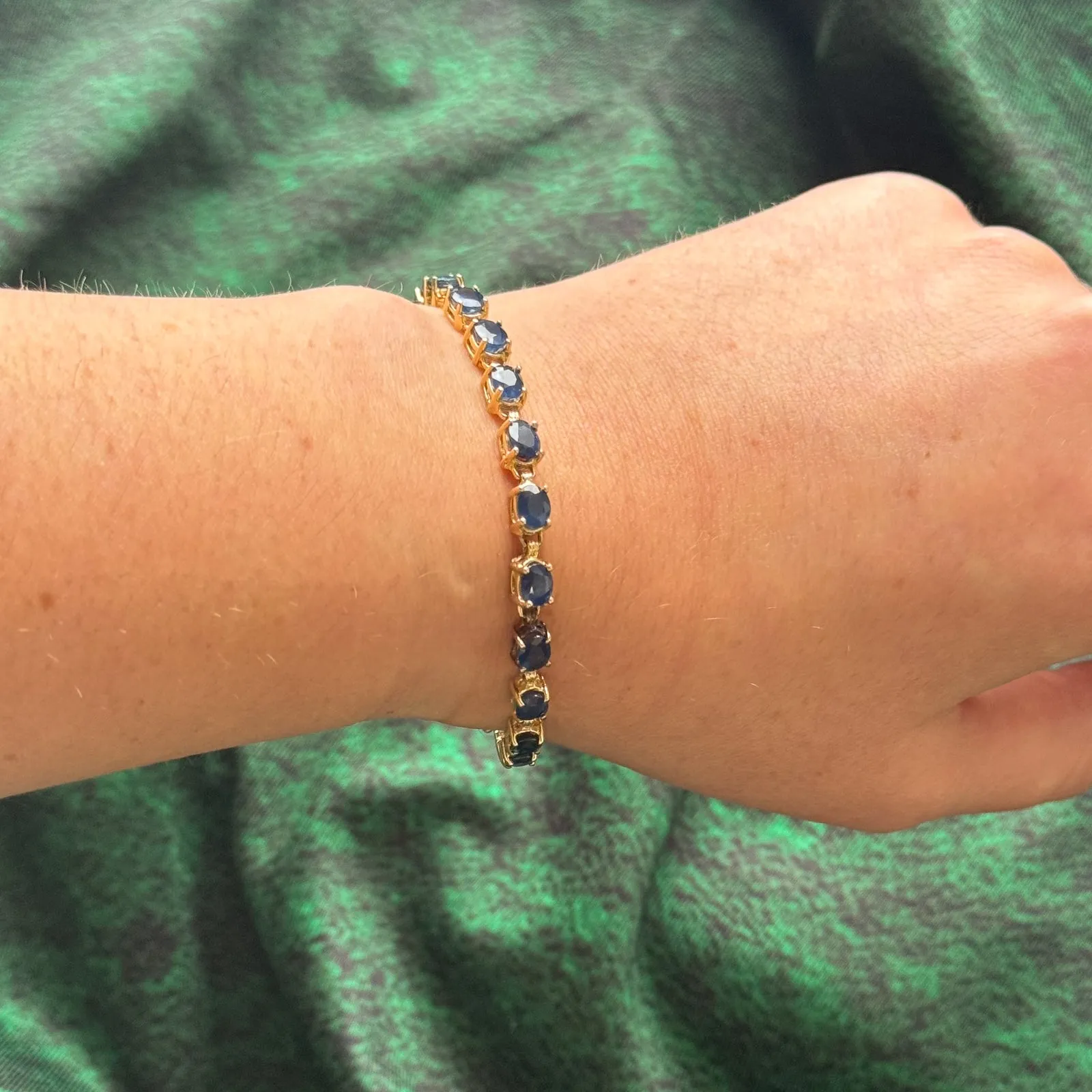 Blue Sapphire Bracelet | 8.00ctw | 7" |