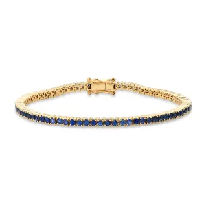 Blue Sapphire Classic Tennis Bracelet