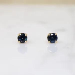 Blue Velvet .60tcw Sapphire Stud Earrings