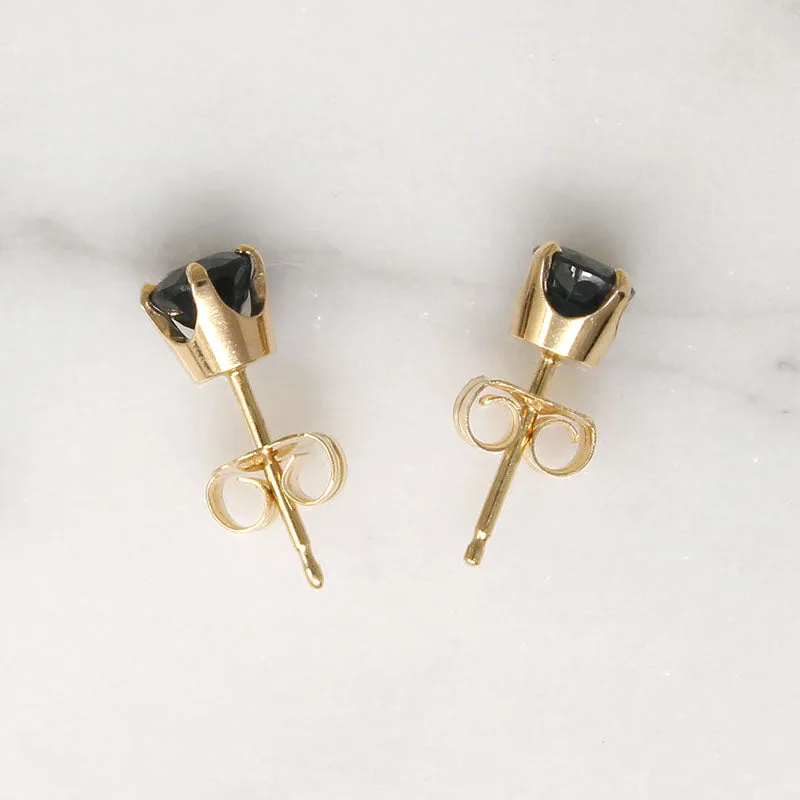 Blue Velvet .60tcw Sapphire Stud Earrings