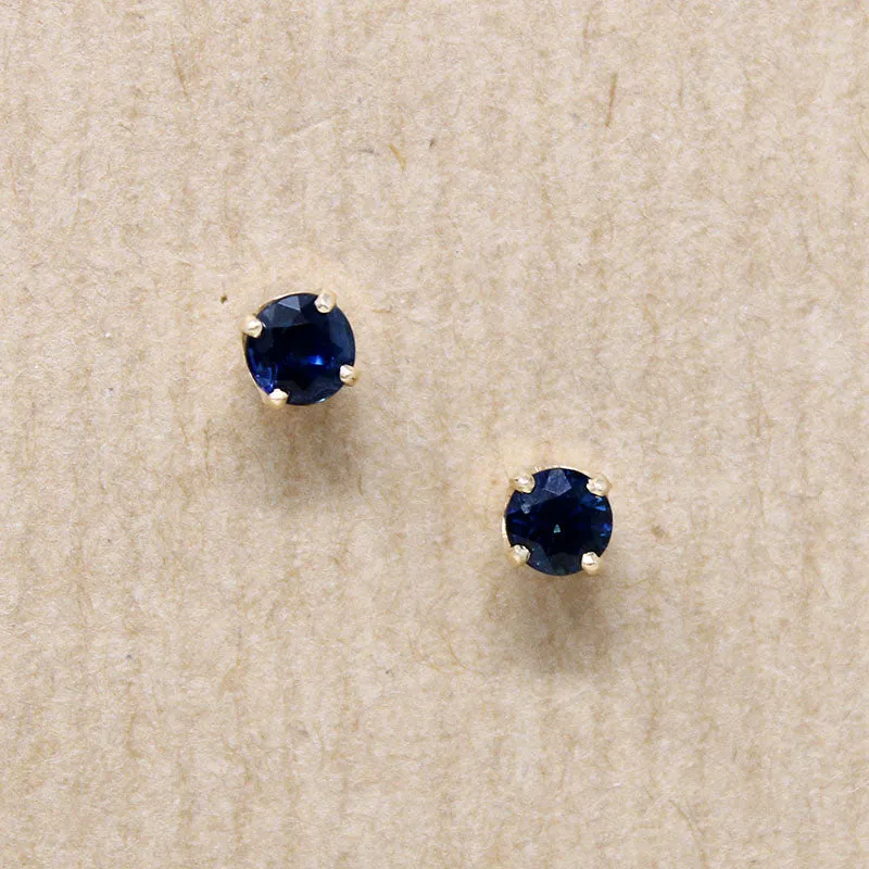 Blue Velvet .60tcw Sapphire Stud Earrings