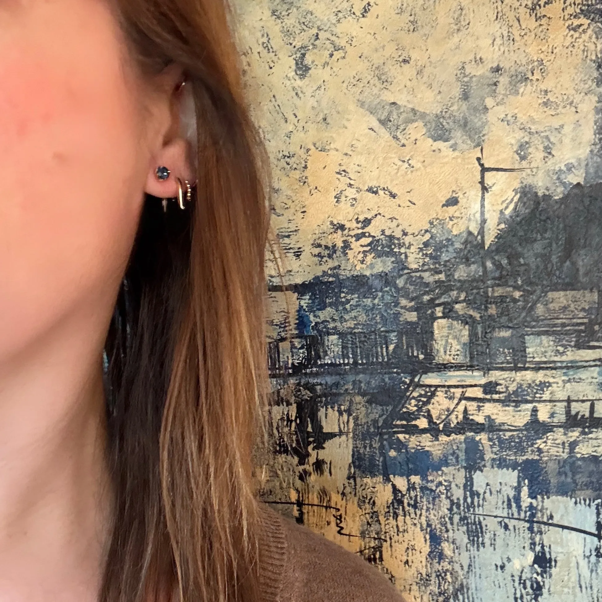 Blue Velvet .60tcw Sapphire Stud Earrings