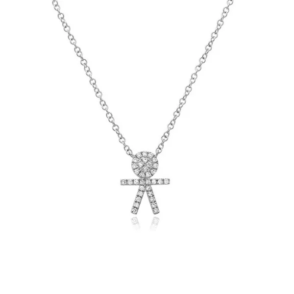 Boy Pave Necklace
