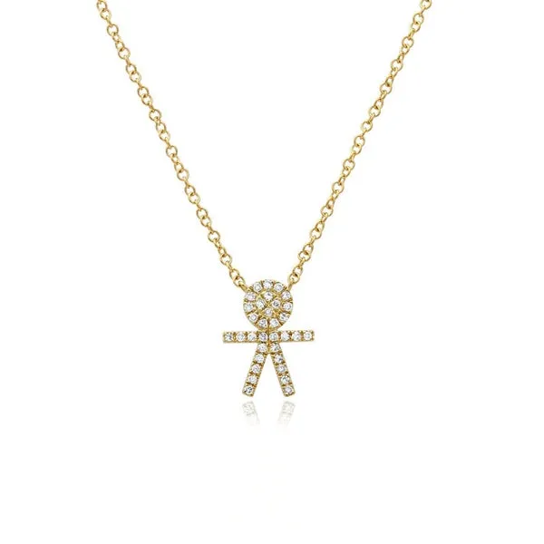 Boy Pave Necklace