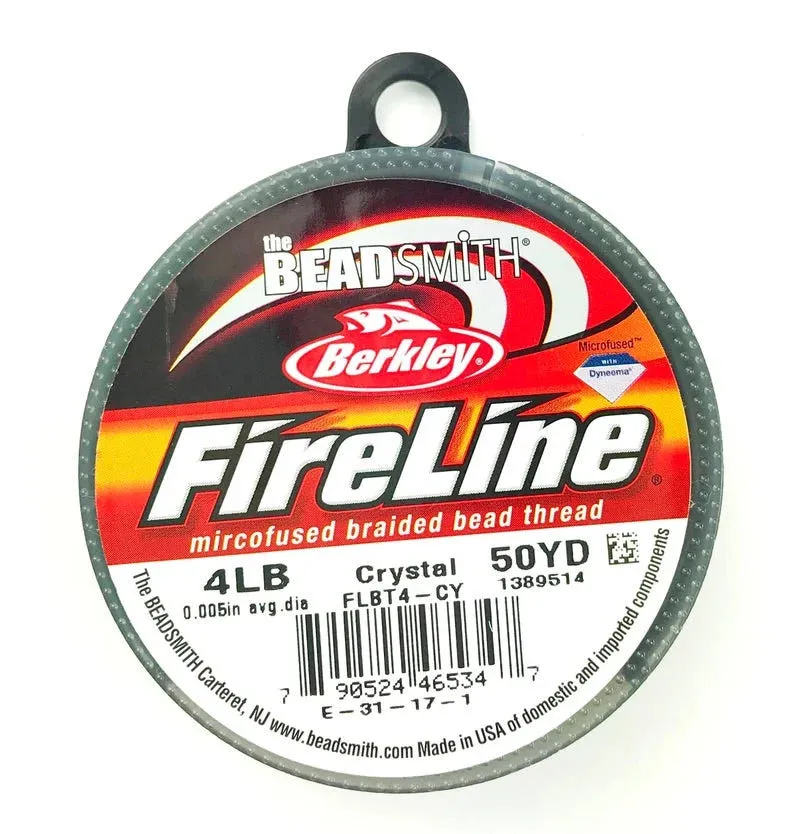 Braided Bead Thread Crystal 4lb
