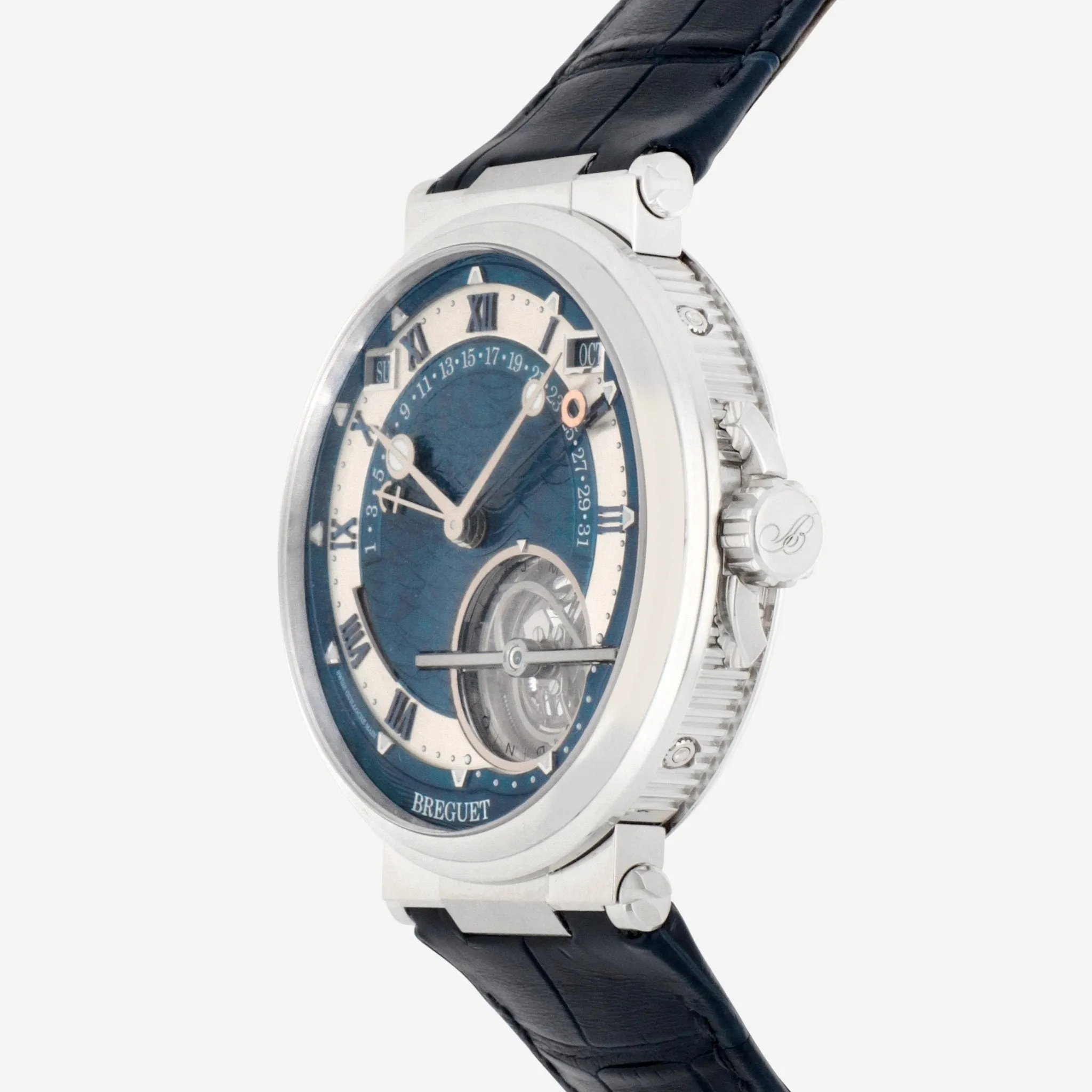Breguet Marine Équation of Time Perpetual Tourbillon Platinum Automatic Men’s Watch 5887PT/Y2/9WV