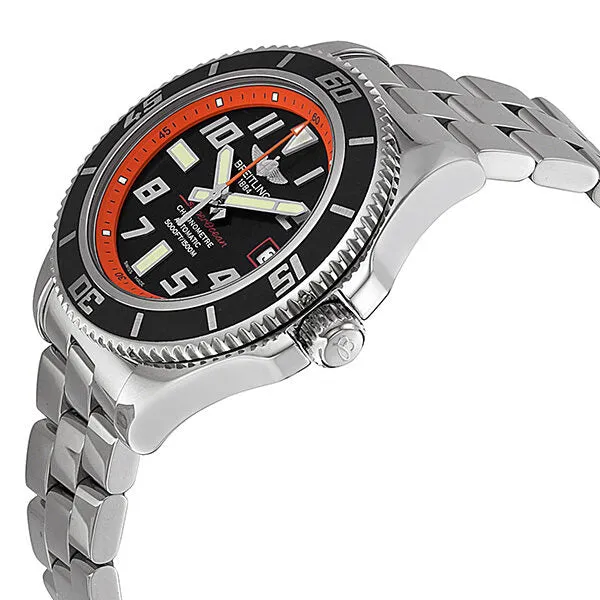 Breitling SuperOcean Automatic Black Dial Stainless Steel Men's Watch A17364Y4-BA89SS A17364Y4/BA89-131A