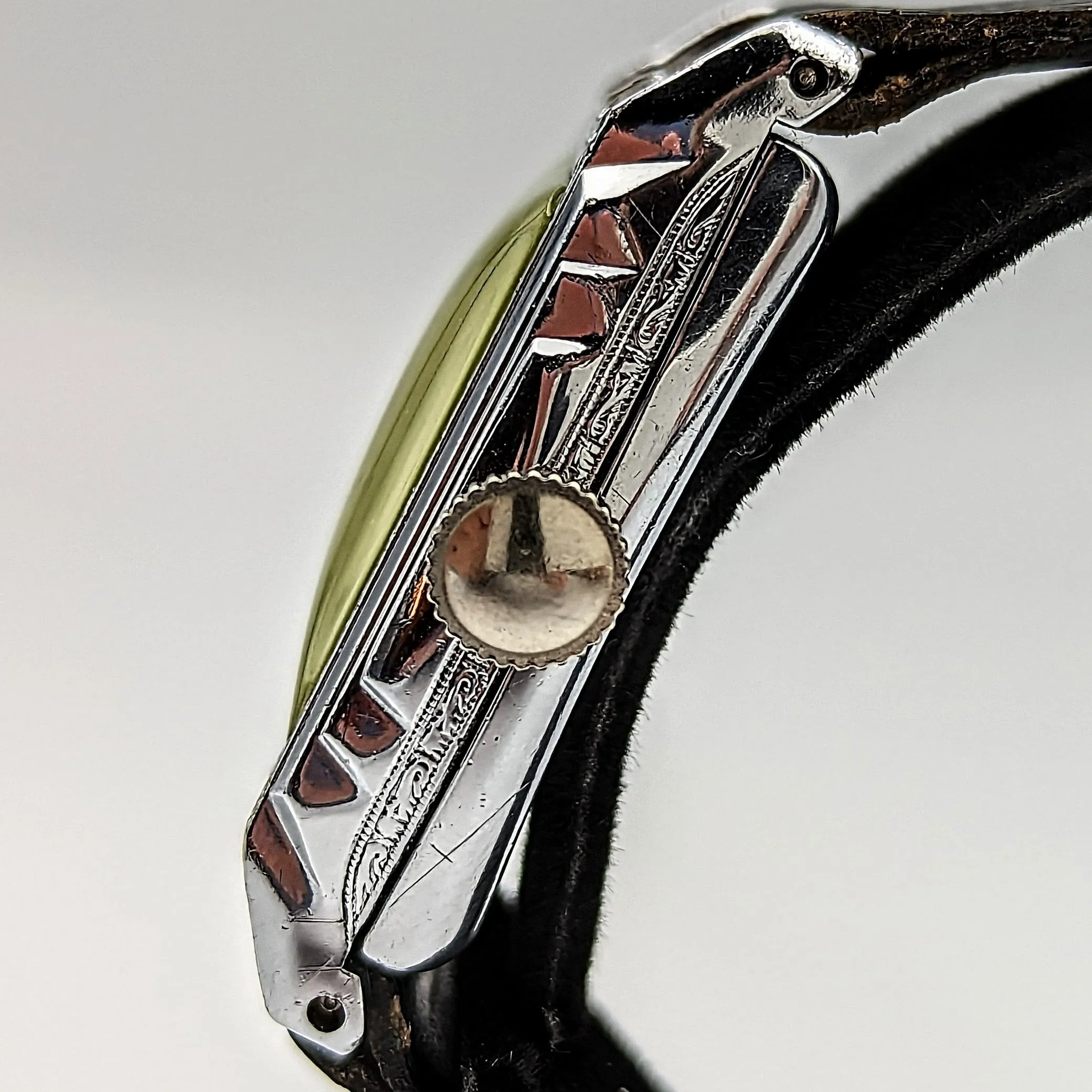 By BENRUS 1929 Babe Ruth Art Deco Wristwatch Shock Proof Adjusted 7 Jewels U.S.A. Watch