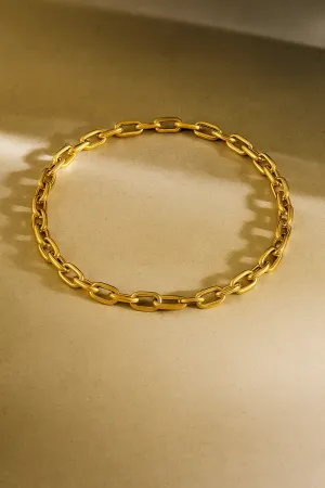 Cara gold plated chain necklace