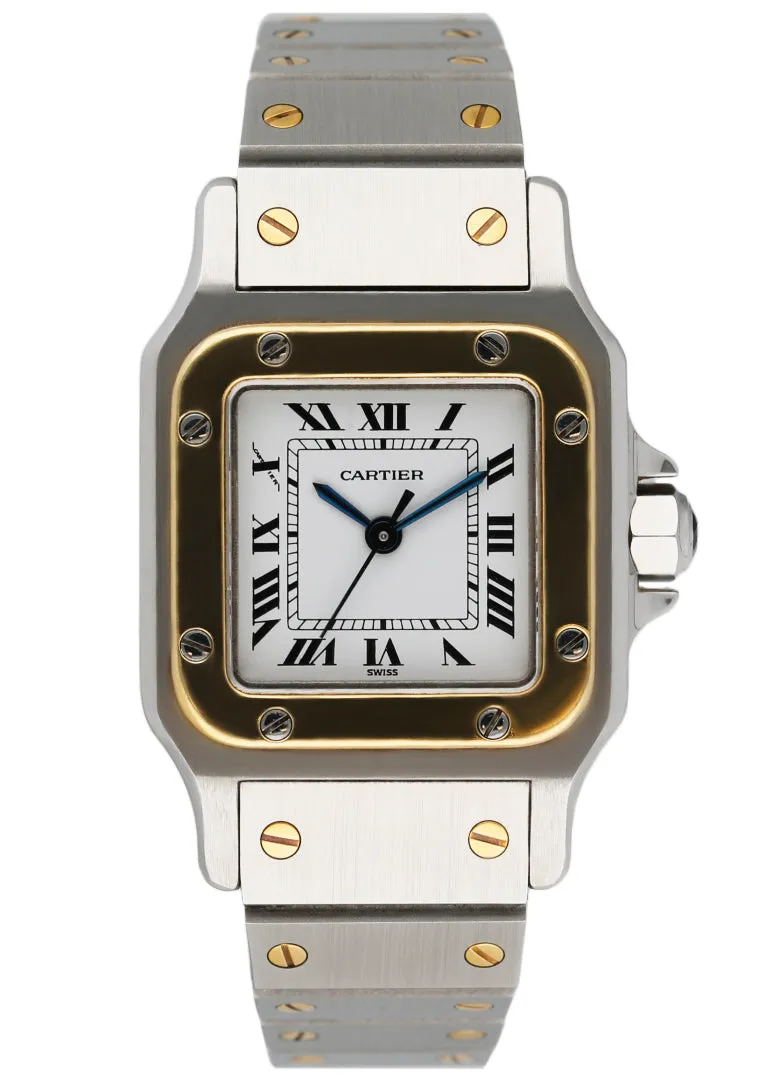 Cartier Santos Galbee Two-Tone 18K Yellow Gold Steel Ladies Watch