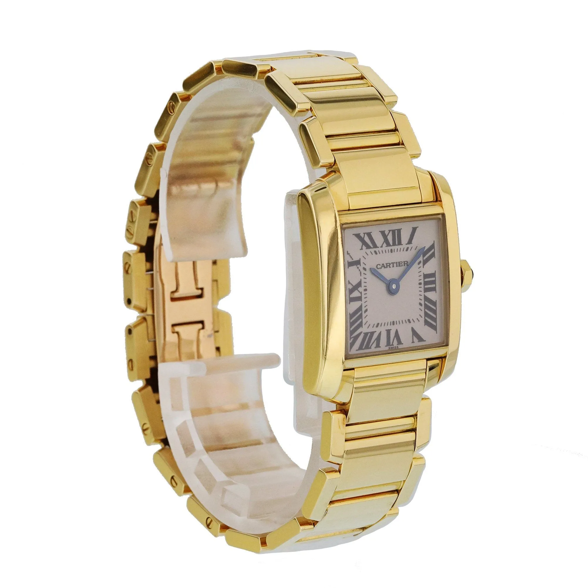 Cartier Tank Francaise 1820 Yellow Gold Ladies Watch