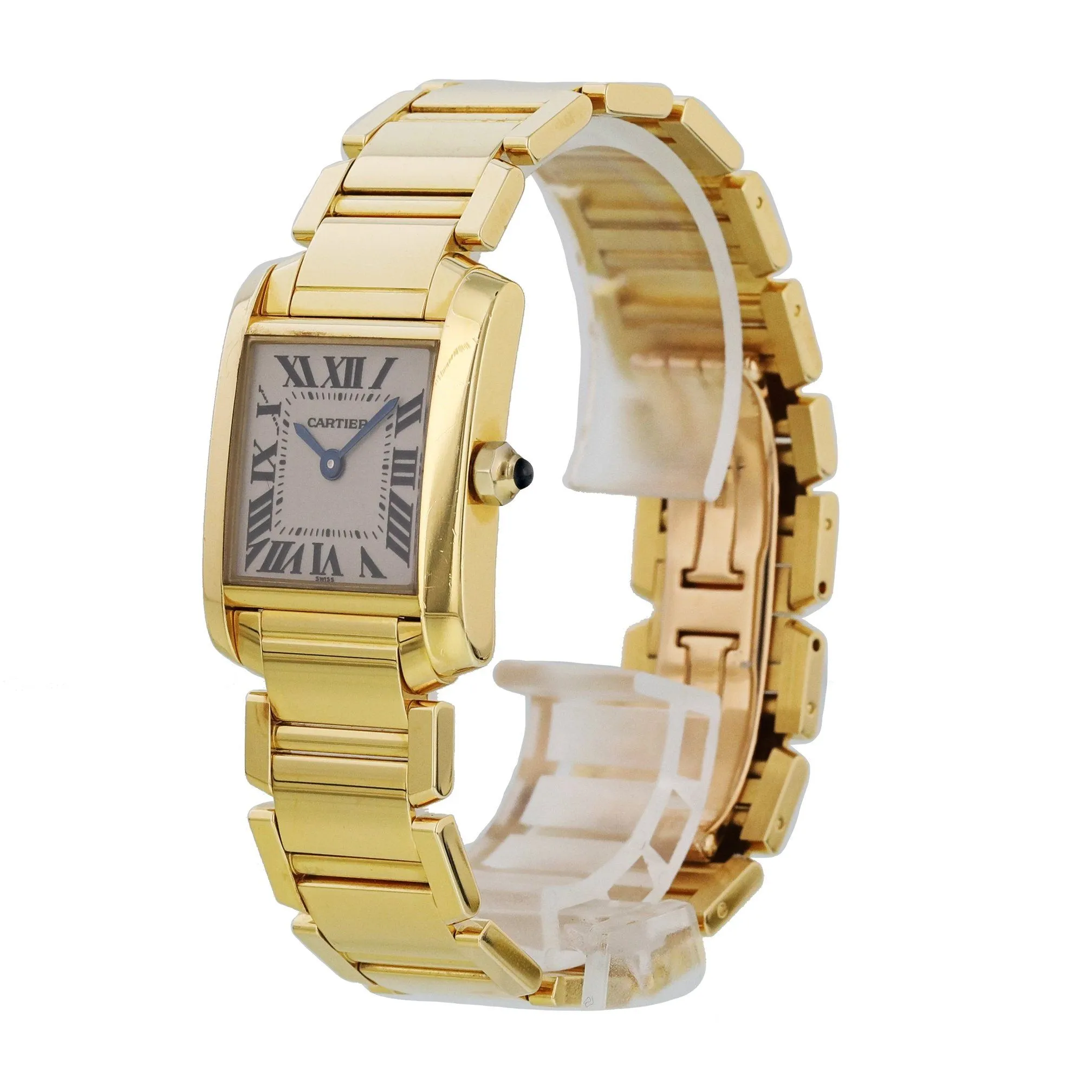 Cartier Tank Francaise 1820 Yellow Gold Ladies Watch