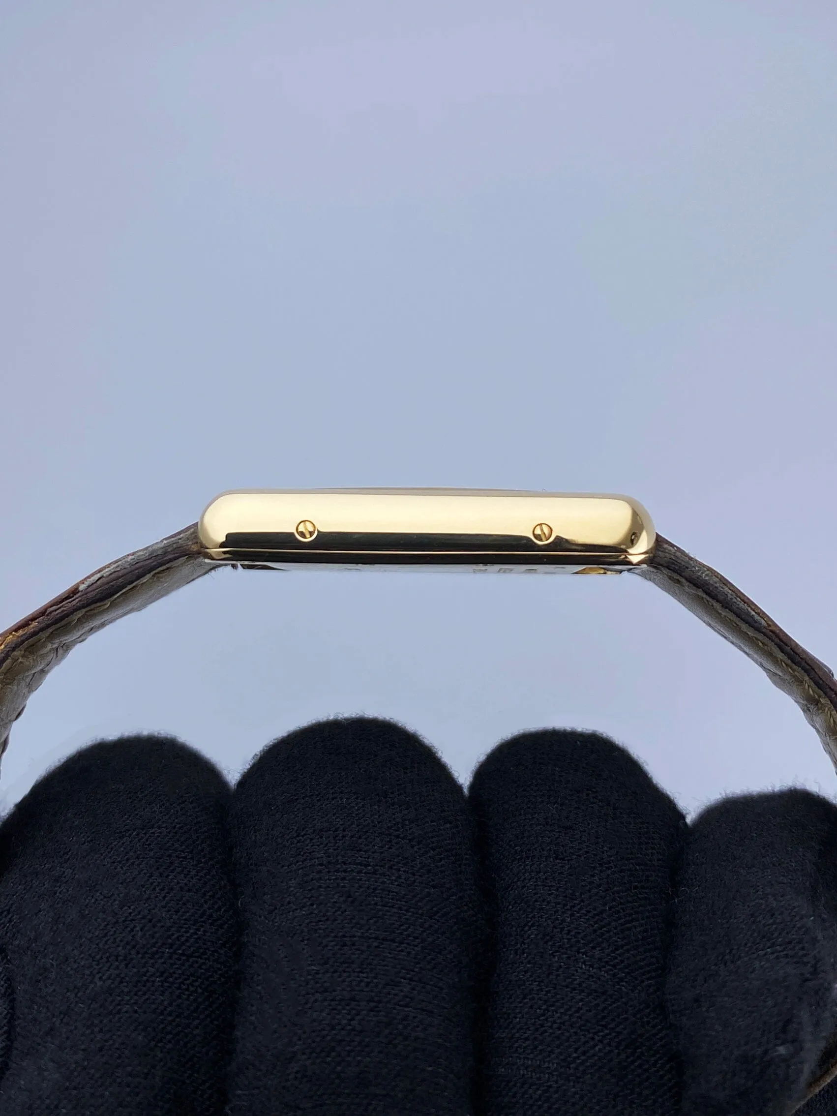 Cartier Tank Louis W1529756 18K Yellow Gold Mens Watch