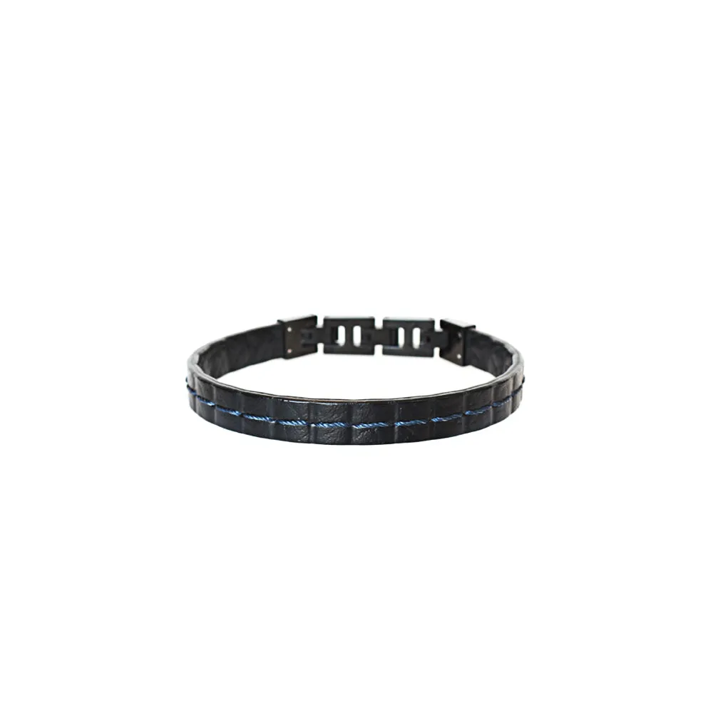 Cerruti Men's Bracelet Black Polish