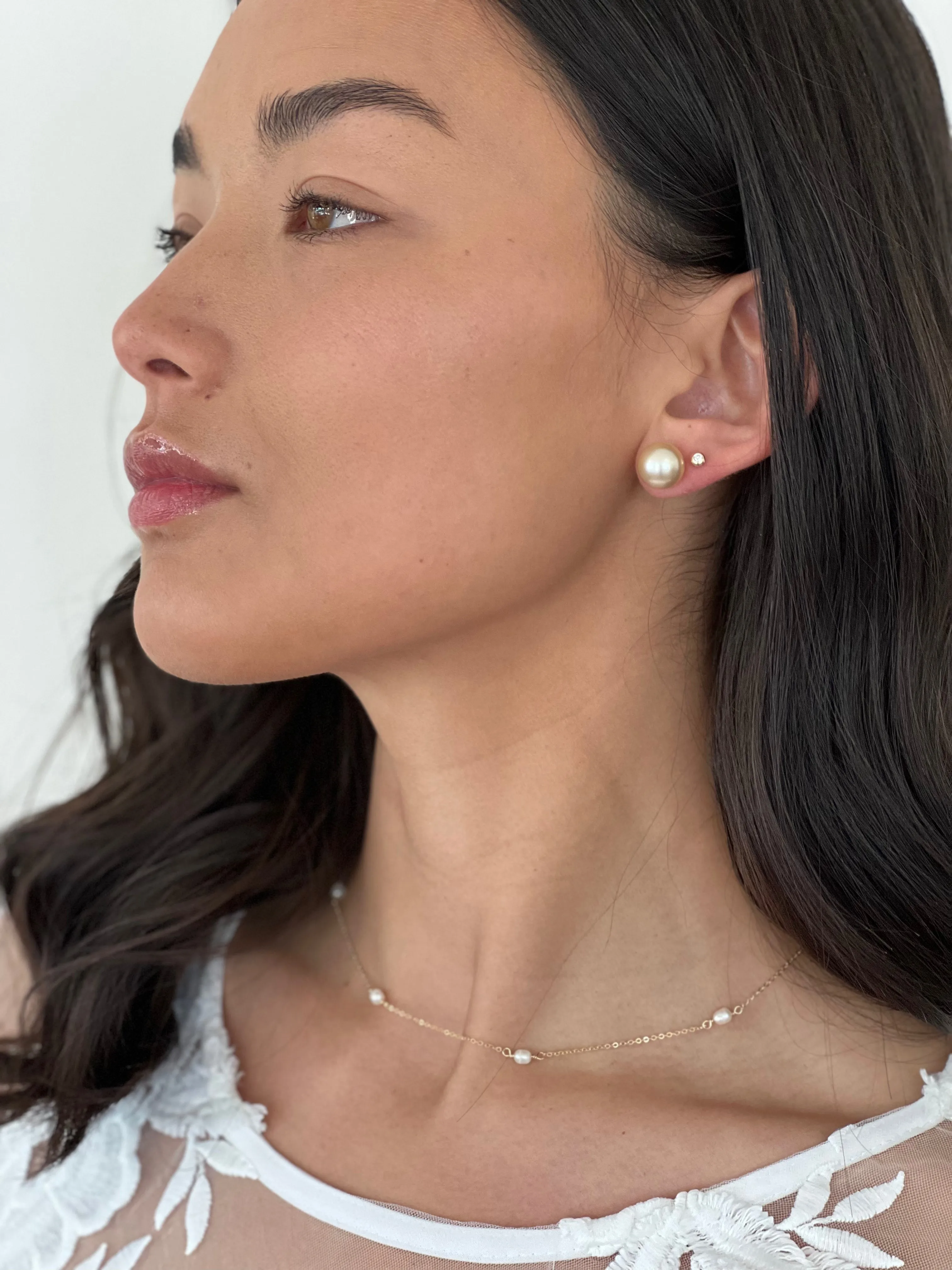 Champagne South Sea Pearl Studs