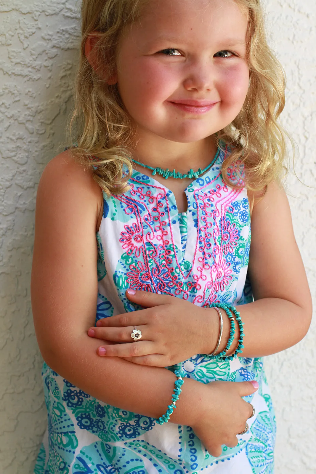 Children's Kingman Turquoise Necklace
