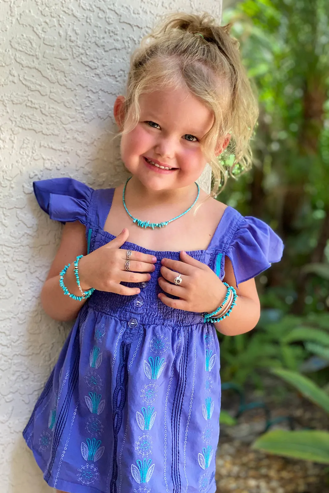 Children's Kingman Turquoise Necklace