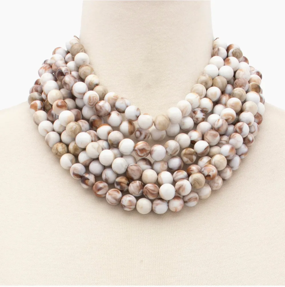 CHUNKY BEADED MAGNETIC NECKLACE