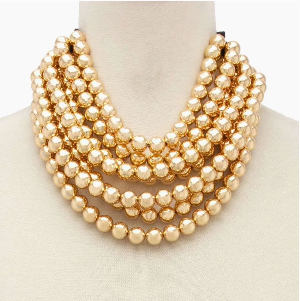 CHUNKY BEADED MAGNETIC NECKLACE