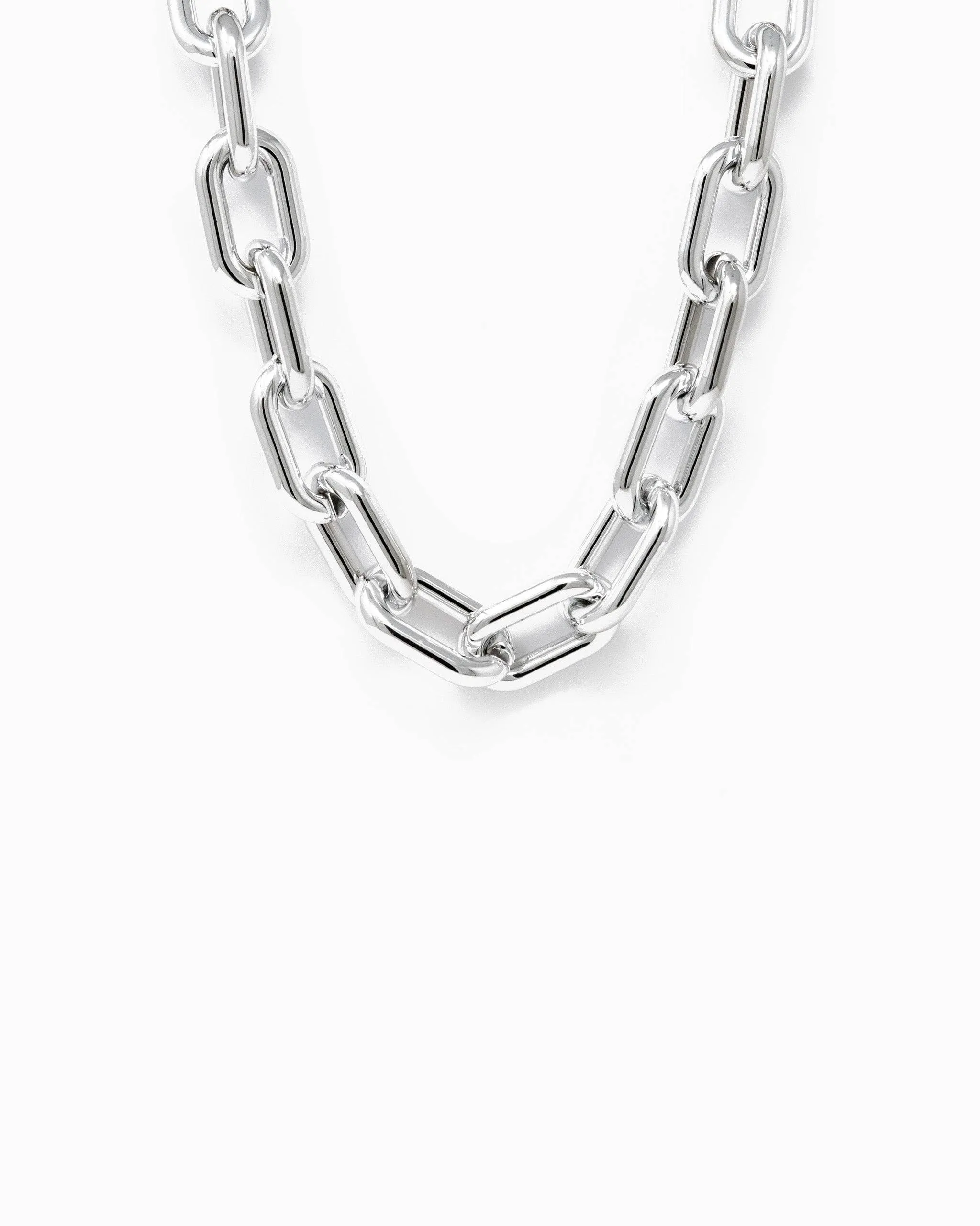 Chunky Chain Necklace: Gold & Rhodium