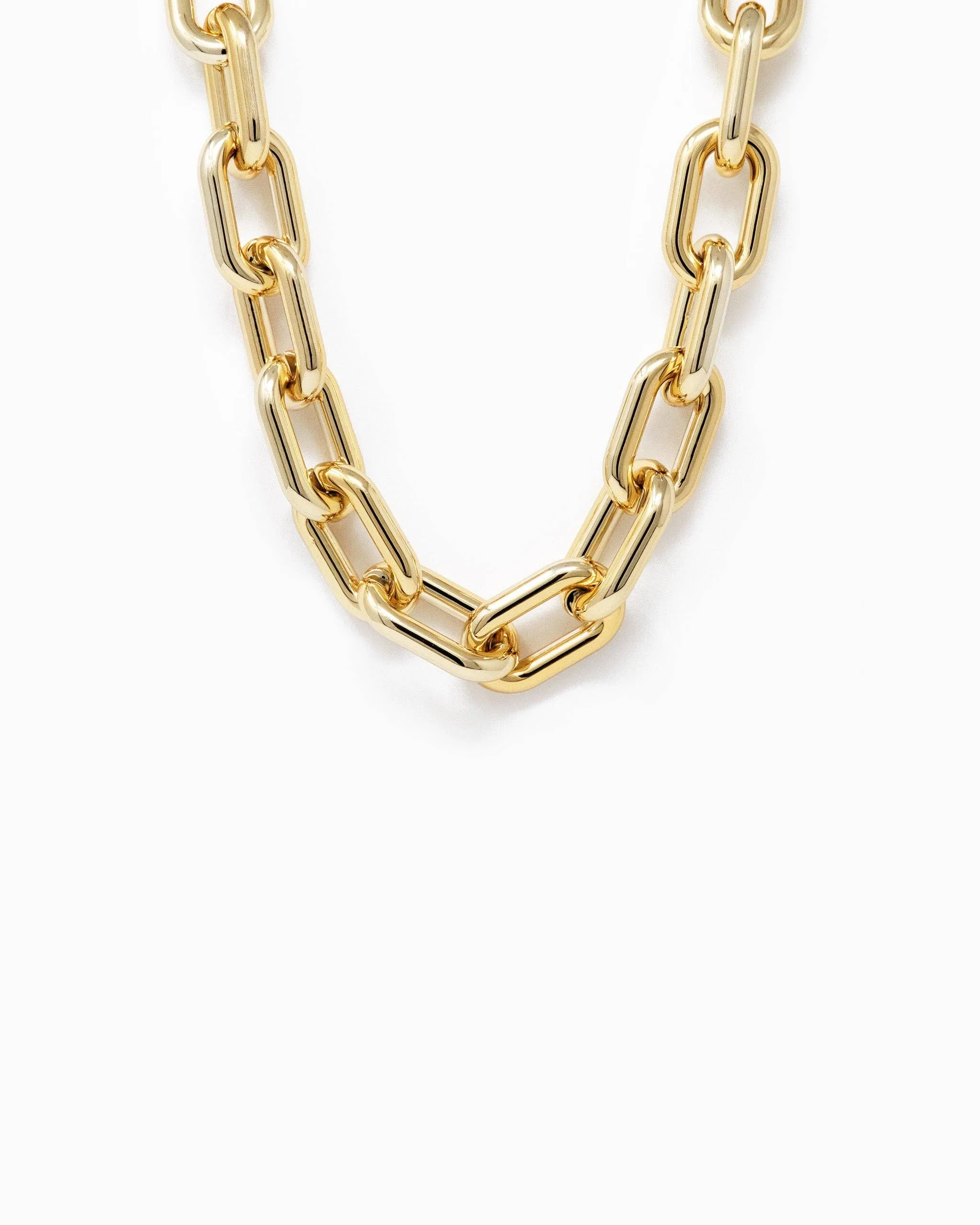 Chunky Chain Necklace: Gold & Rhodium