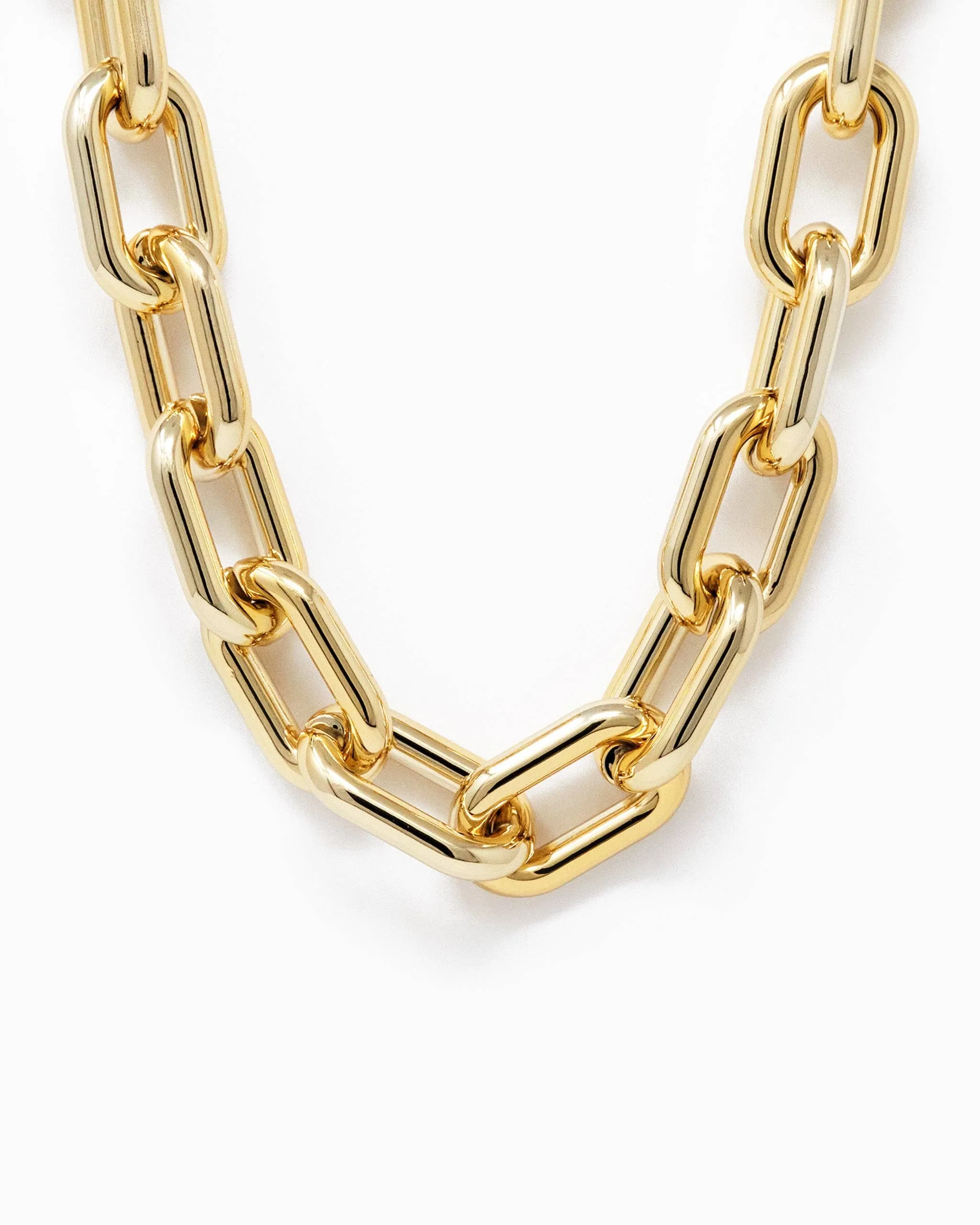Chunky Chain Necklace: Gold & Rhodium