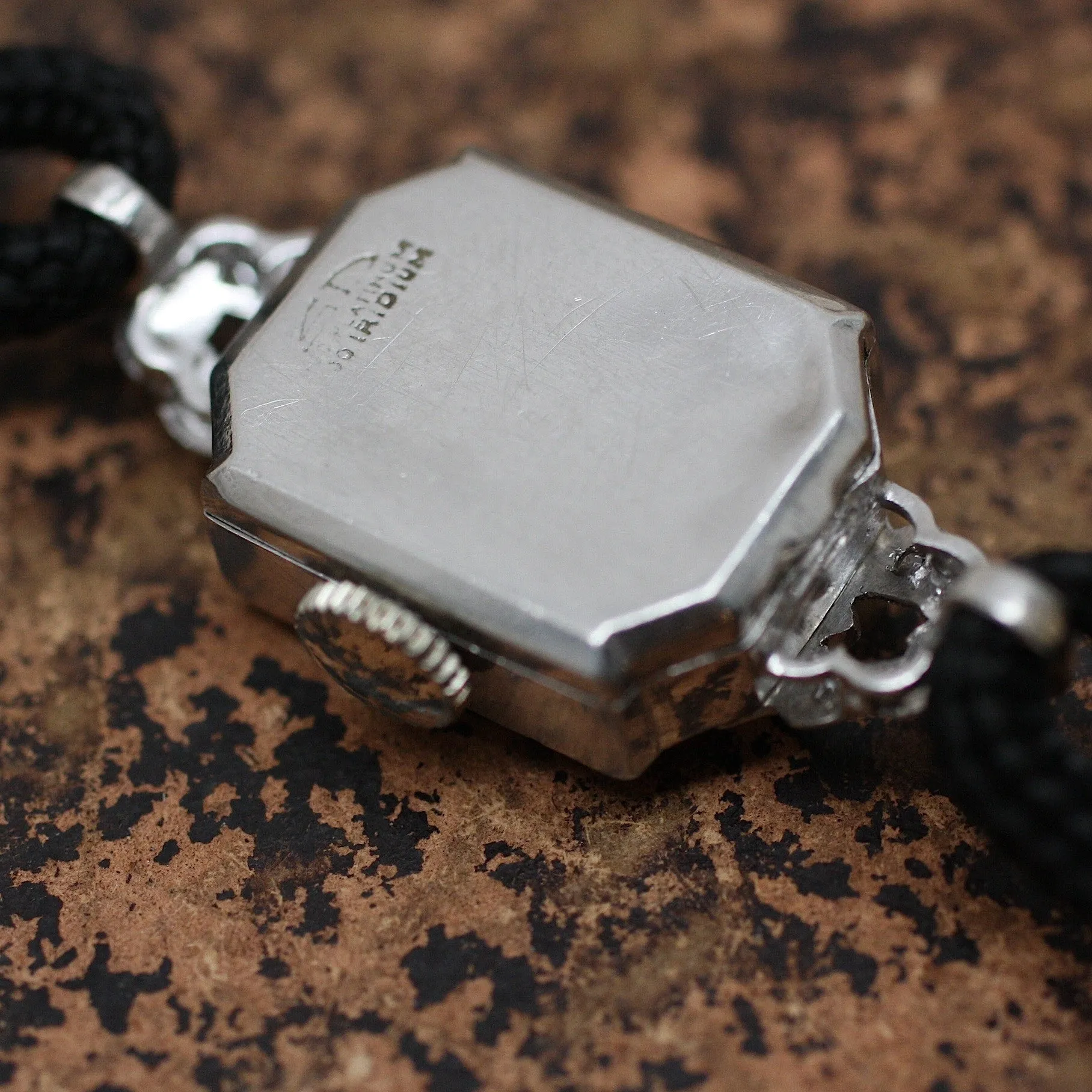 Circa 1920 Handmade Platinum & Diamond Watch