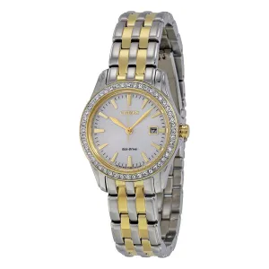 Citizen Silhouette Crystal Silver Dial Eco-Drive Ladies Watch EW1908-59A