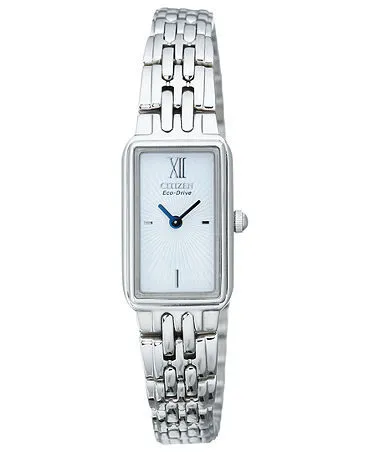 Citizen Silhouette Eco-Drive White Dial Stainless Steel Ladies Watch EG2820-56A