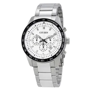 Citizen White Dial Men's Chronograph Watch AN8071-51A