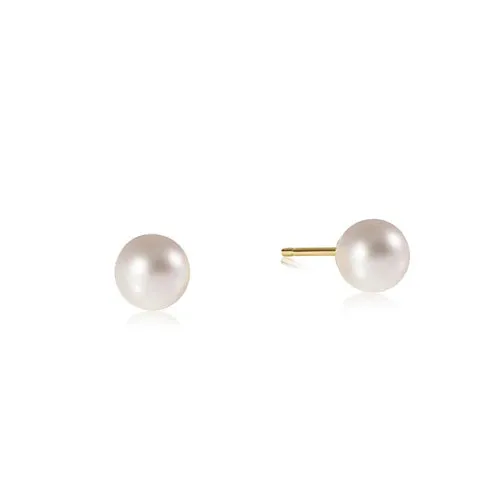 Classic 8mm Ball Stud-Pearl
