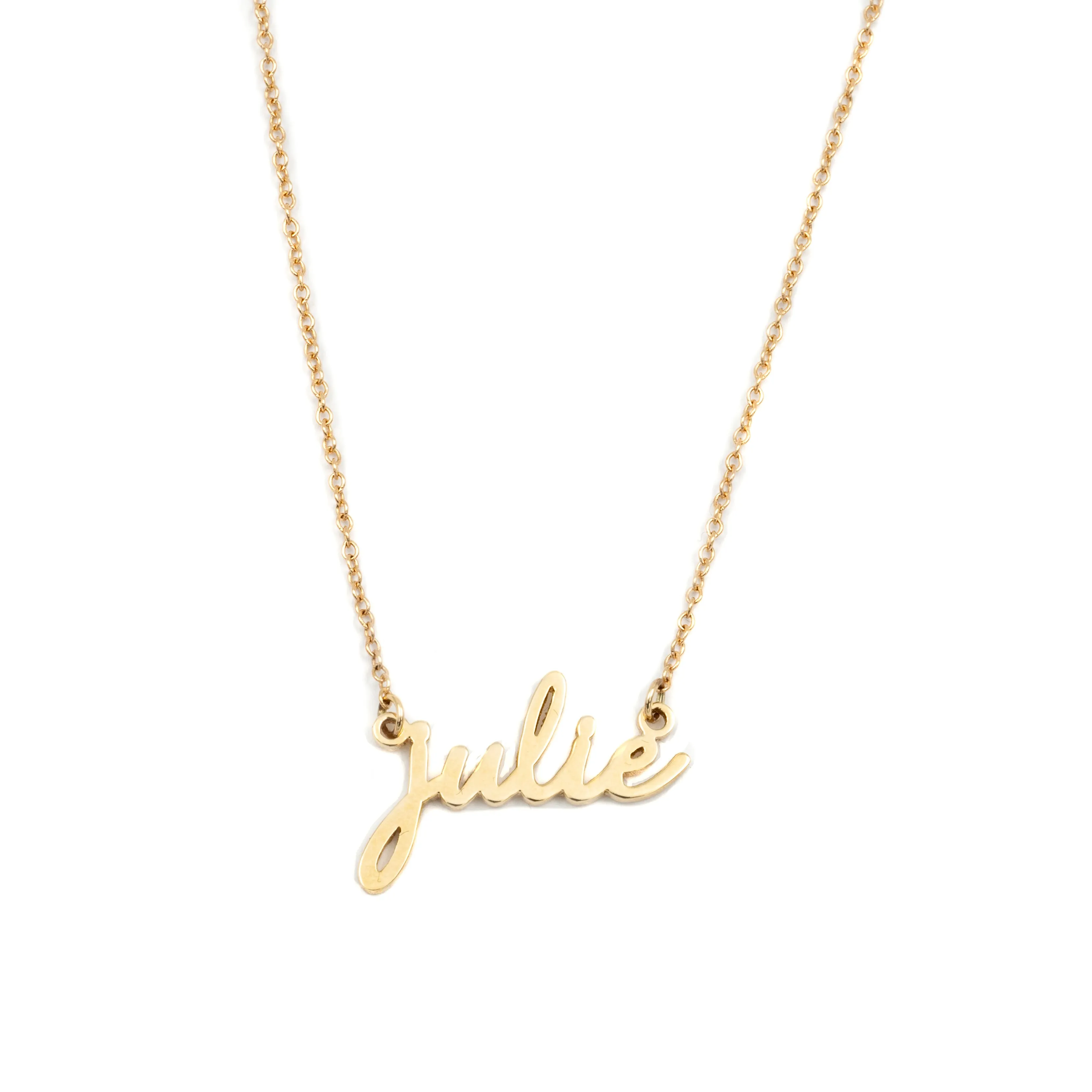 Classic Gold Script Nameplate
