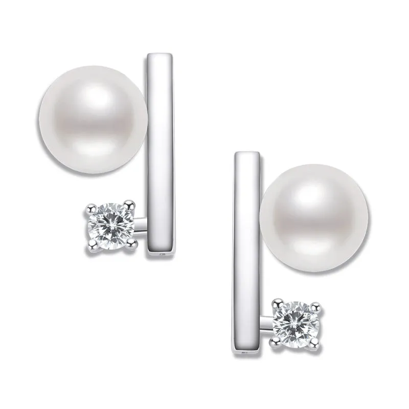Classic Natural Pearl Stud Earring