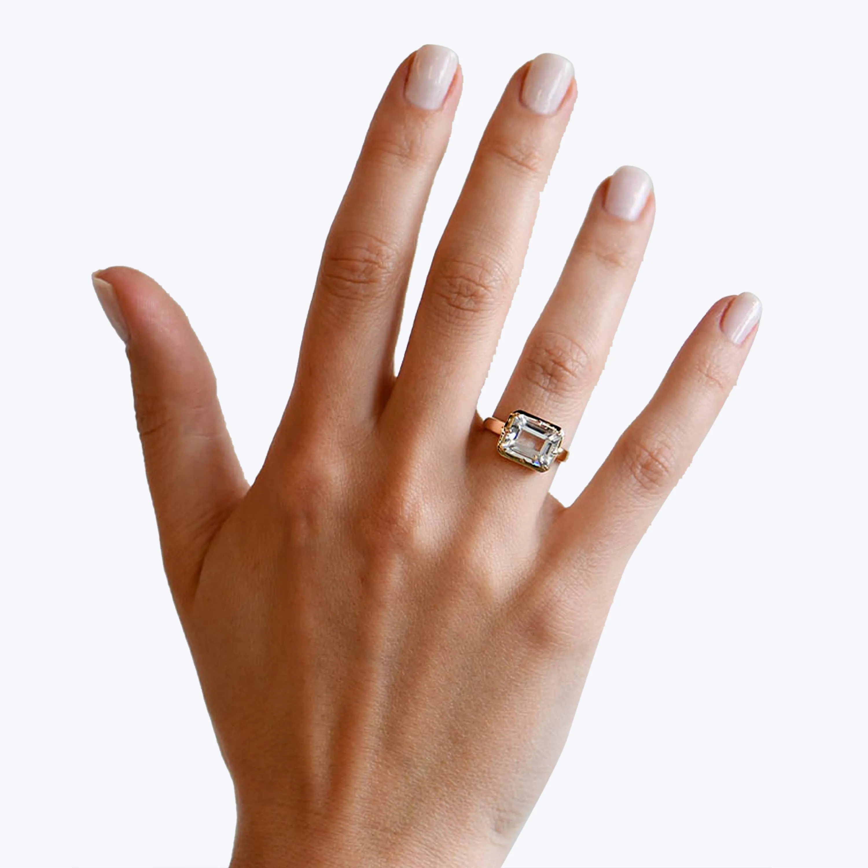 Cleo Daniela Emerald Cut Ring