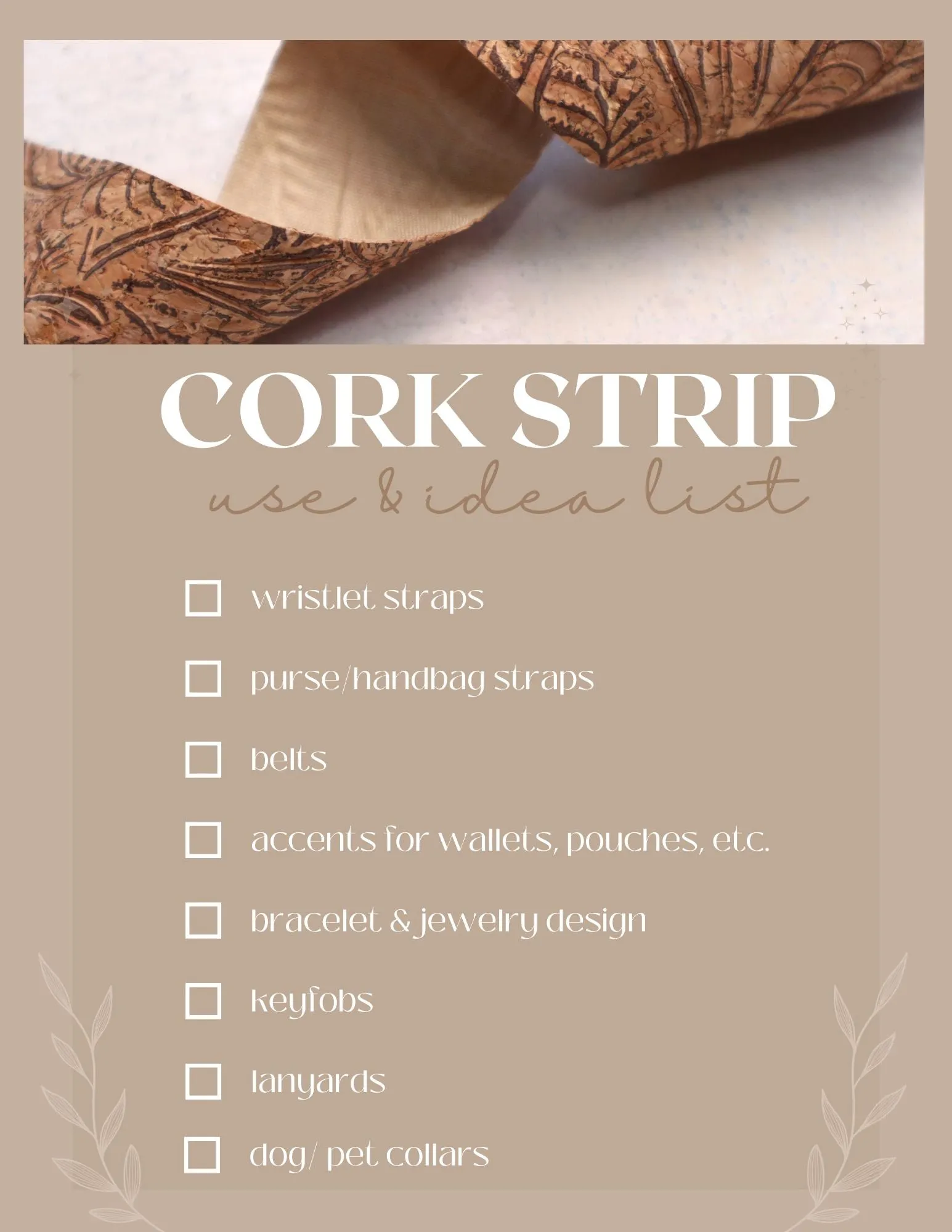Cork Ribbon By the Yard - Beach Glass Blue