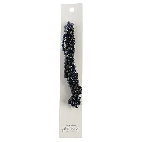 Crystal Lane Twisted Bead Strands Black Tulip