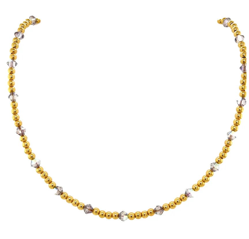 Crystals By They Yard with 14K Gold Filled beads Bracelet