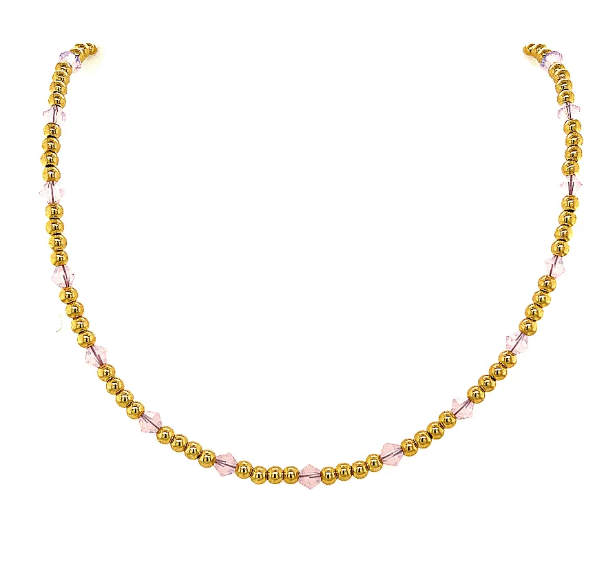 Crystals By They Yard with 14K Gold Filled beads Bracelet