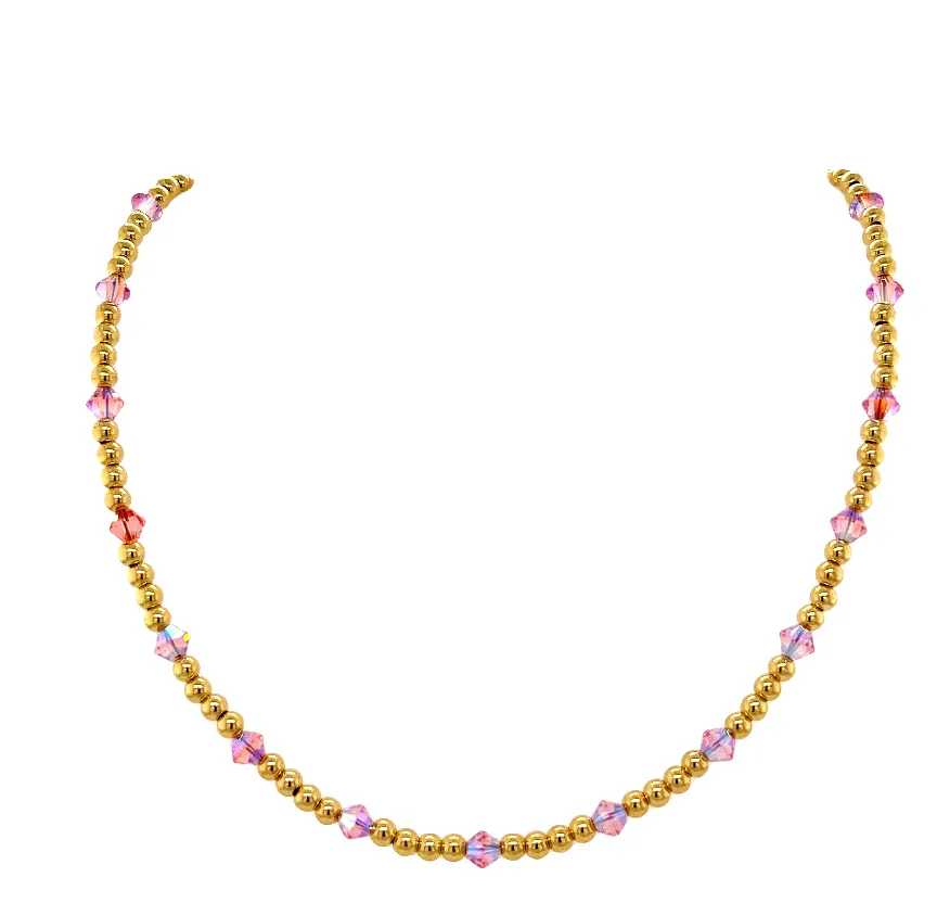 Crystals By They Yard with 14K Gold Filled beads Bracelet