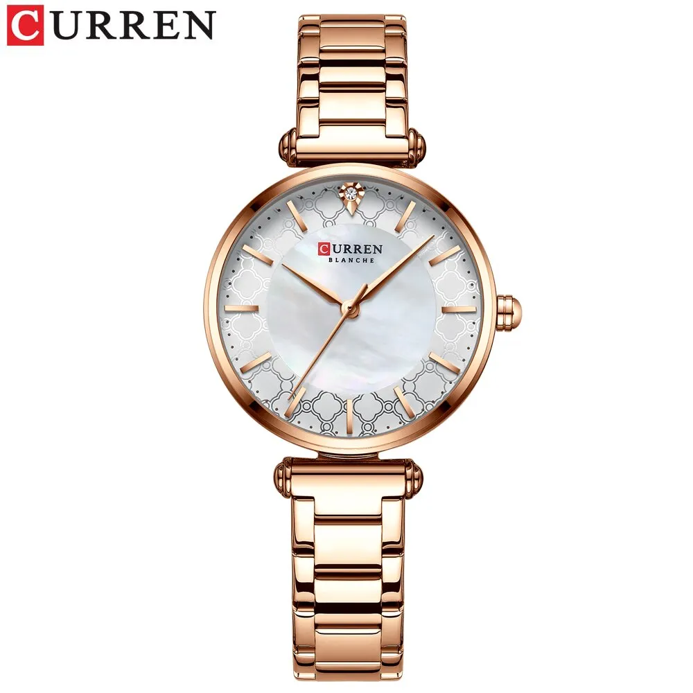 CURREN Brand Luxury Women Bracelet Watches Top Fashion Thin Quartz Wristwatch with Stainless Steel Ladies Gift Clock Top Brand
