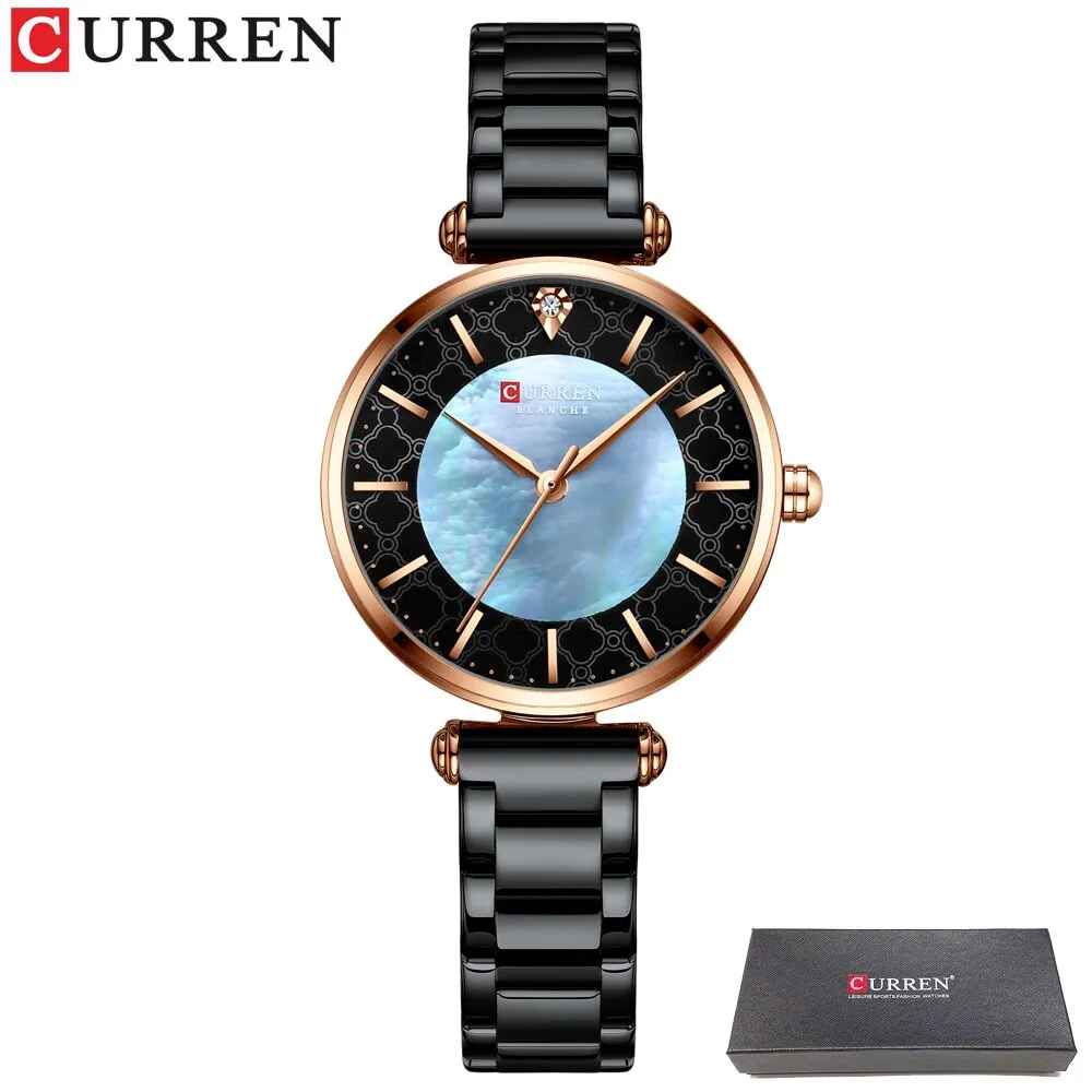 CURREN Brand Luxury Women Bracelet Watches Top Fashion Thin Quartz Wristwatch with Stainless Steel Ladies Gift Clock Top Brand