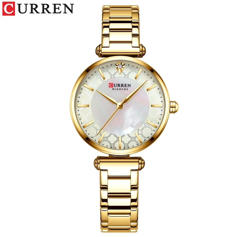CURREN Brand Luxury Women Bracelet Watches Top Fashion Thin Quartz Wristwatch with Stainless Steel Ladies Gift Clock Top Brand