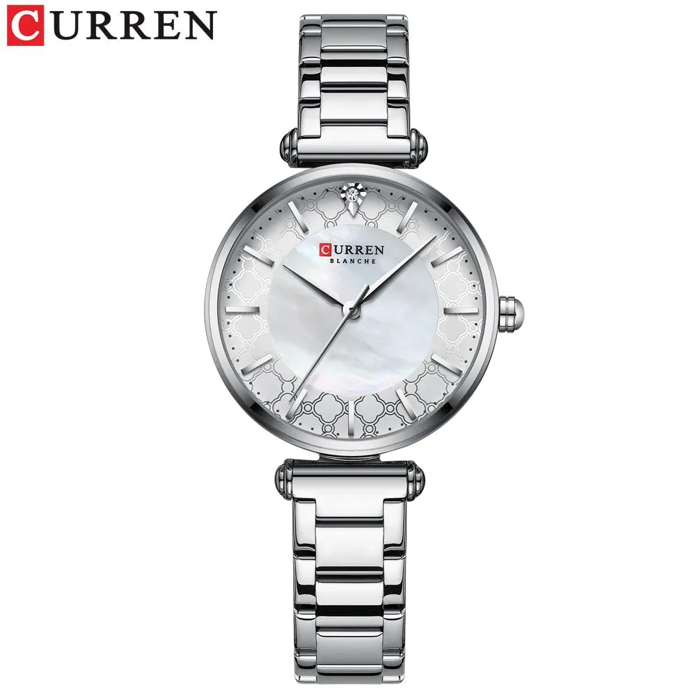 CURREN Brand Luxury Women Bracelet Watches Top Fashion Thin Quartz Wristwatch with Stainless Steel Ladies Gift Clock Top Brand