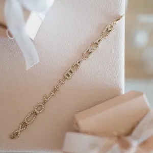Custom 10 Letter Diamond  Bracelet