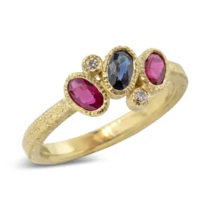 Custom Gemstone Ring in 18k gold