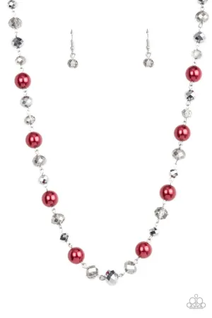 Decked Out Dazzle Red Paparazzi Necklace